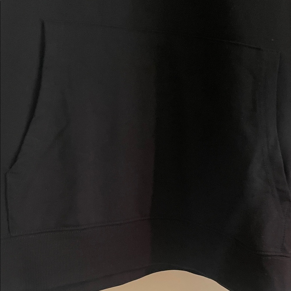 Threads 4 Thought Black Hooded Henley Sweatshirt with Snap Placket - Picture 4 of 5